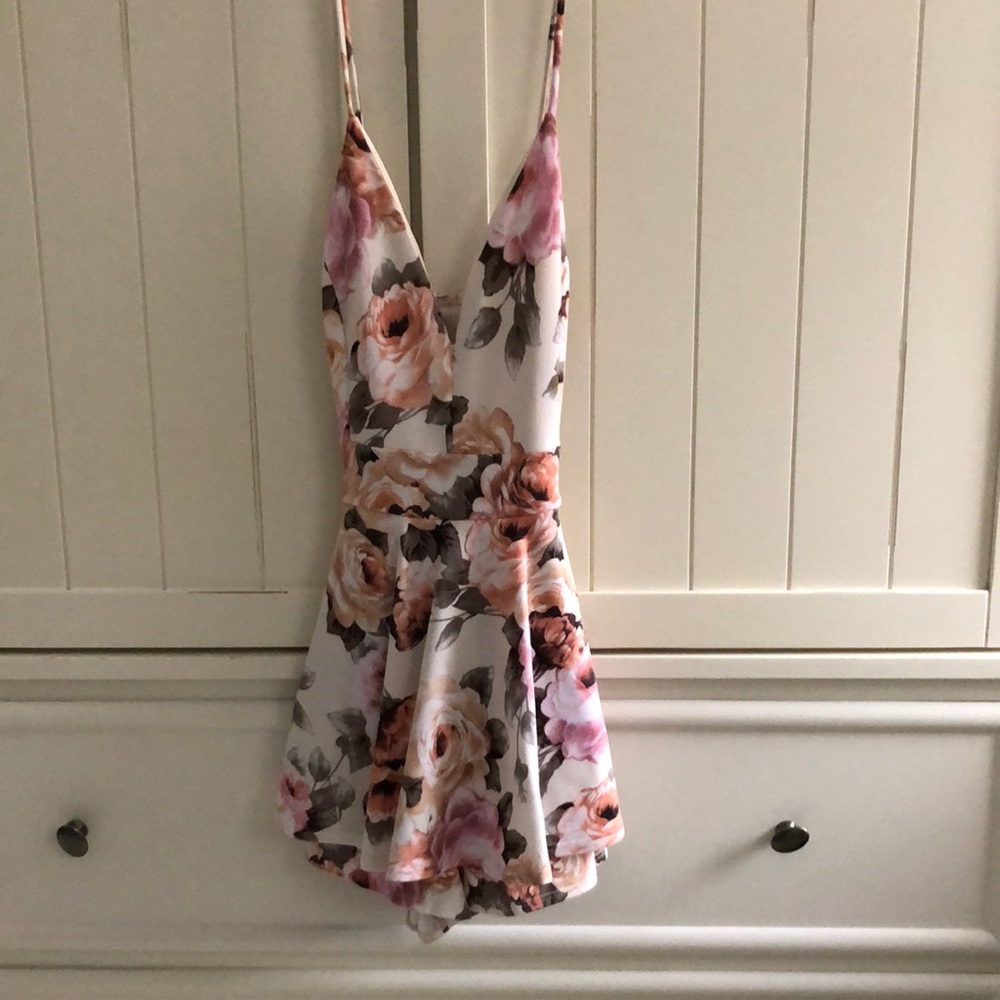 Windsor floral dress/skorts under. Size Small